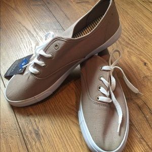 Taupe/Grey Canvas Sneakers
